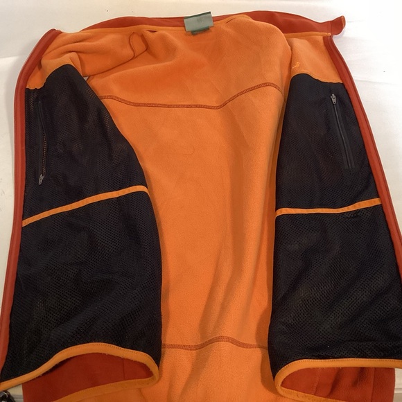 L.L. Bean Zip Up Fleece Vest Men’s size Large Burnt Orange - Picture 9 of 11